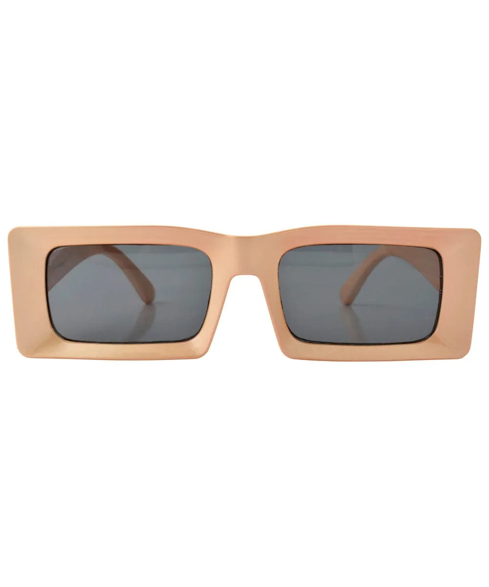 DEUCE Orange Square Mod Sunglasses sold by Giant Vintage product image thumbnail 3