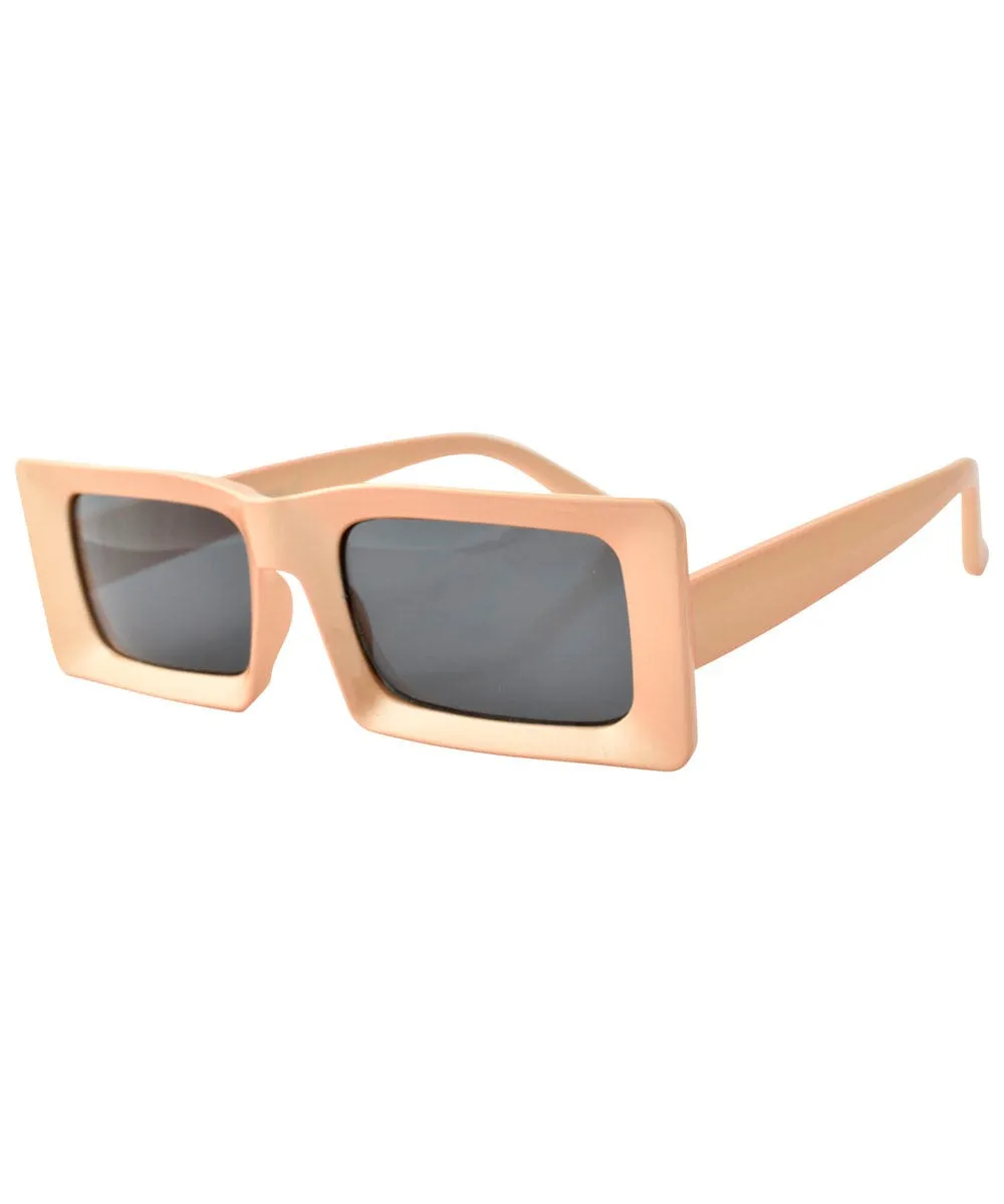 DEUCE Orange Square Mod Sunglasses sold by Giant Vintage product image thumbnail 2