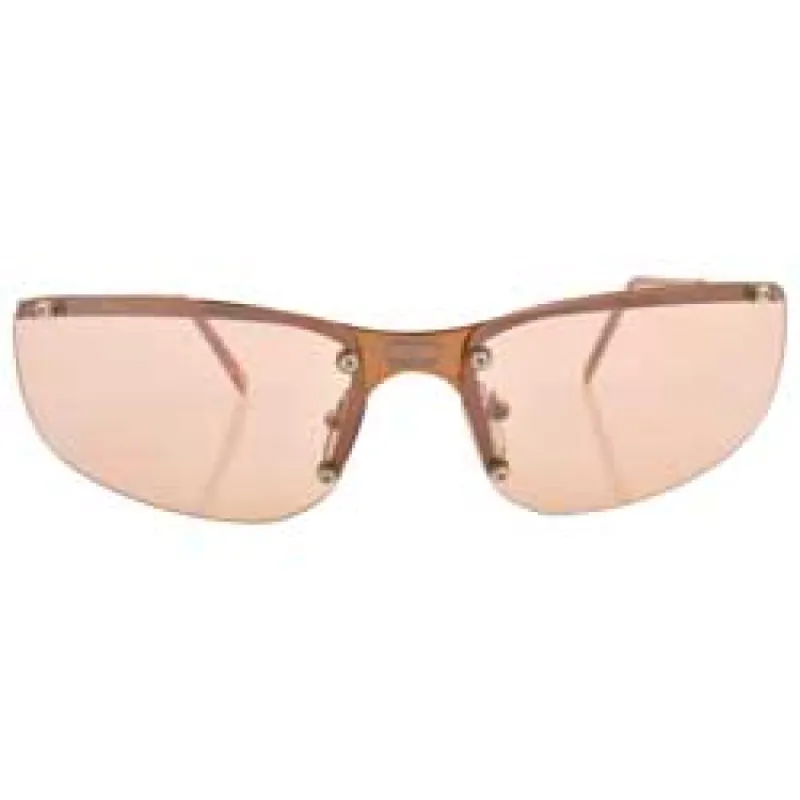 DOUBLE Amber Rimless Sunglasses sold by Giant Vintage