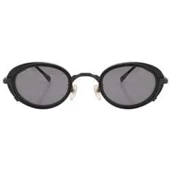 KAFKA Black Oval Sunglasses sold by Giant Vintage