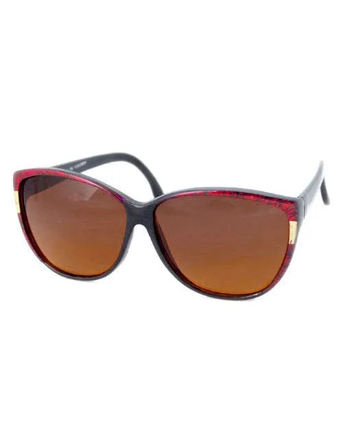 SIMONE Red Cat-Eye Sunglasses sold by Giant Vintage product image thumbnail 2