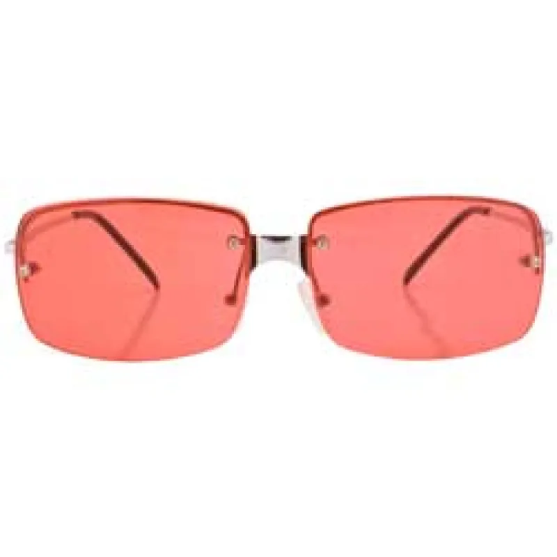 CHILLERZ Red Rimless Sunglasses sold by Giant Vintage