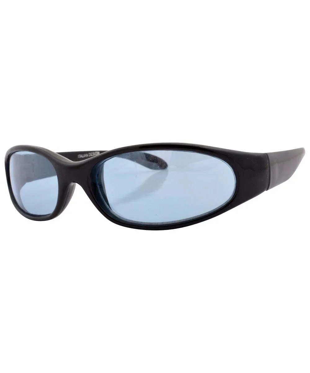 COOGIE Black/Blue Oval Sunglasses sold by Giant Vintage product image thumbnail 2