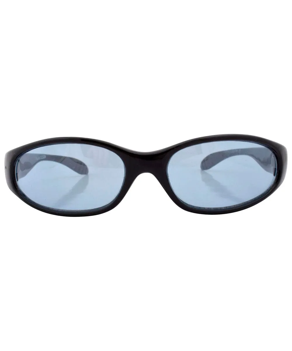COOGIE Black/Blue Oval Sunglasses sold by Giant Vintage product image thumbnail 3