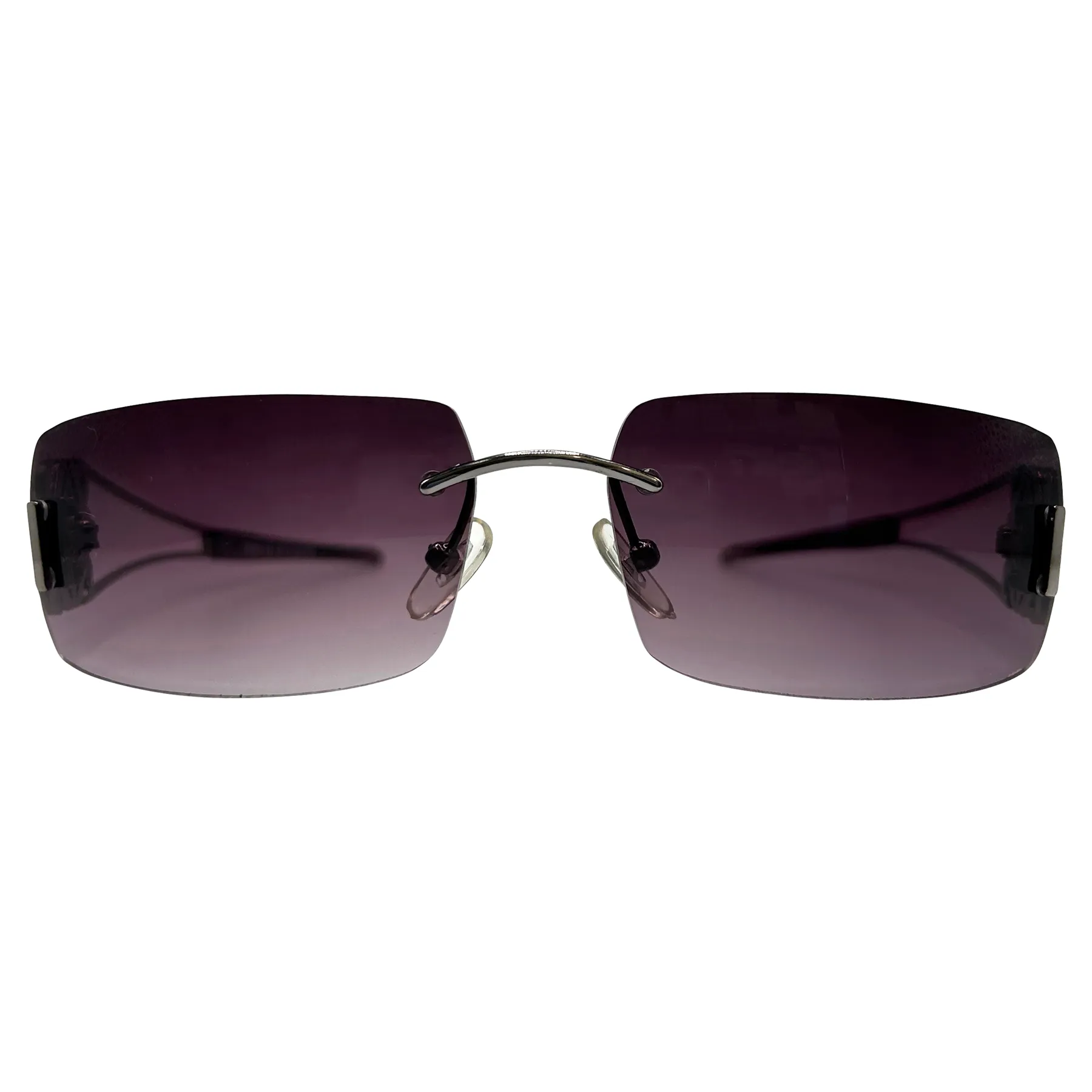 EVERGREEN Rimless Y2K Sunglasses sold by Giant Vintage product image thumbnail 2