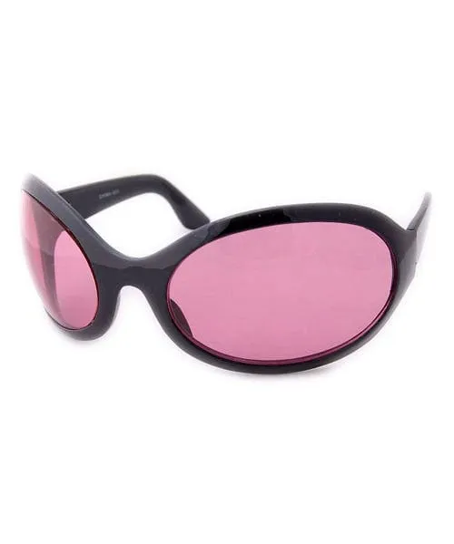 SIXTY SEVEN Black/Pink 90s Sunglasses sold by Giant Vintage product image thumbnail 2