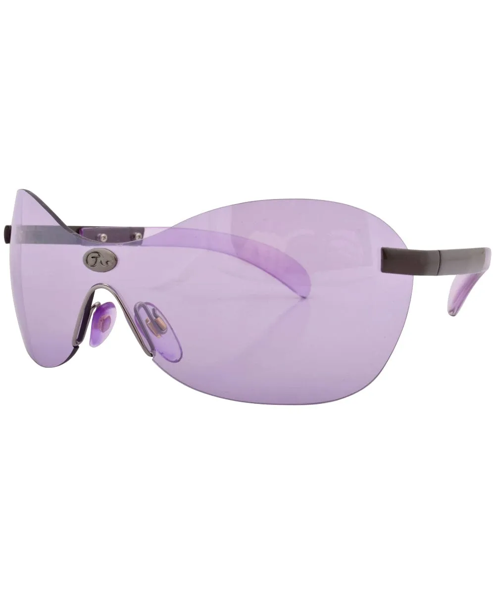 YESBIAN Purple Rimless Sunglasses sold by Giant Vintage product image thumbnail 2