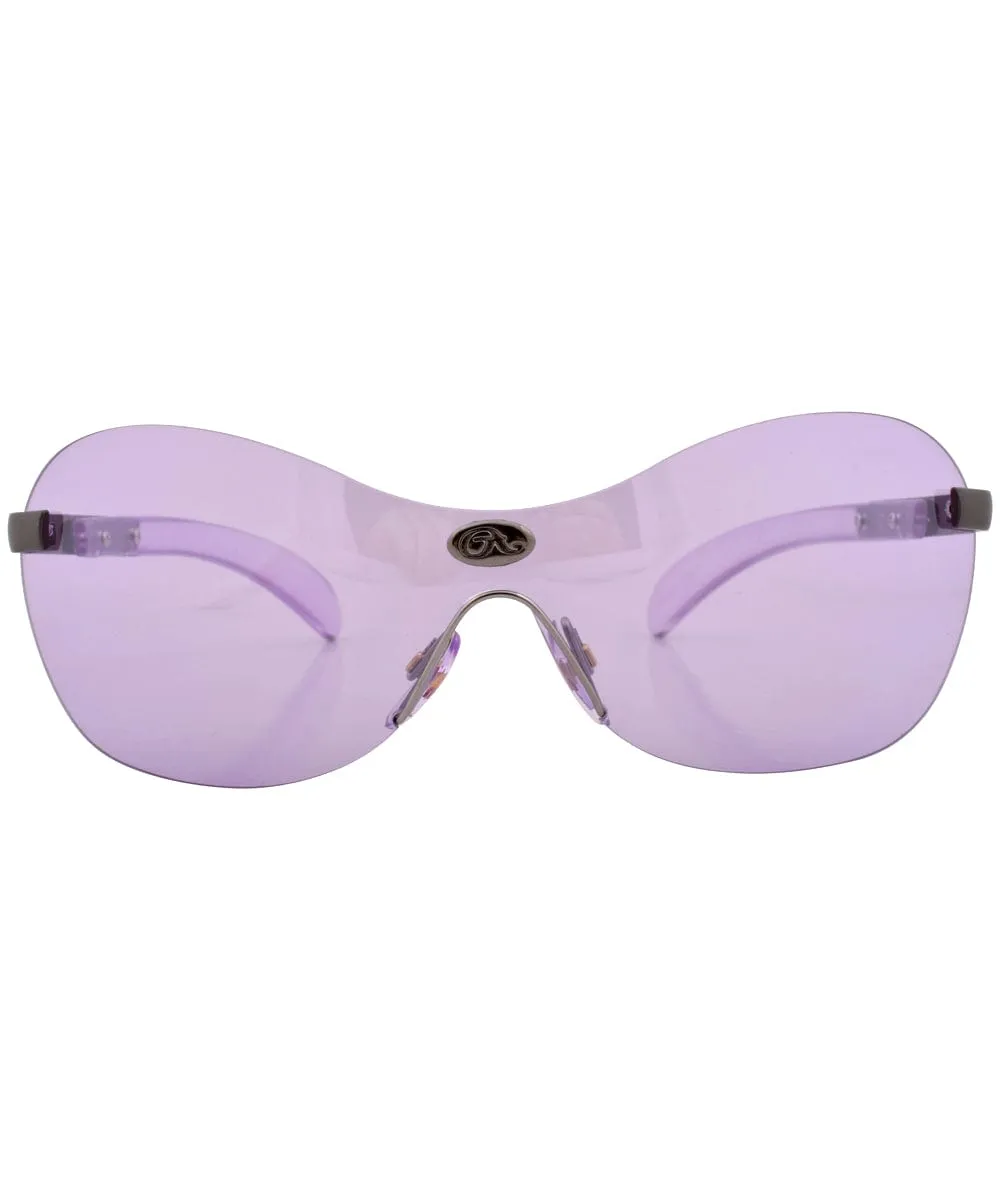 YESBIAN Purple Rimless Sunglasses sold by Giant Vintage product image thumbnail 3