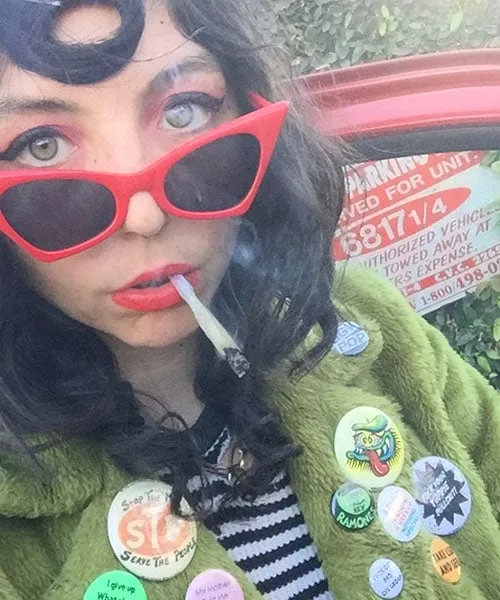 KADILLAC Red/SD Cat-Eye Sunglasses sold by Giant Vintage product image thumbnail 4