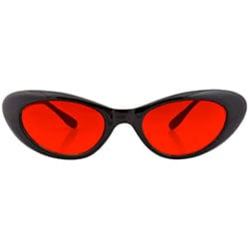 EMKAY Black/Red Cat-Eye Sunglasses sold by Giant Vintage