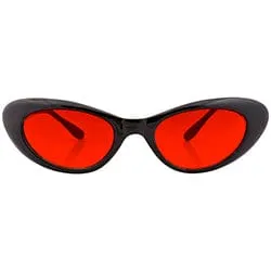 EMKAY Black/Red Cat-Eye Sunglasses sold by Giant Vintage