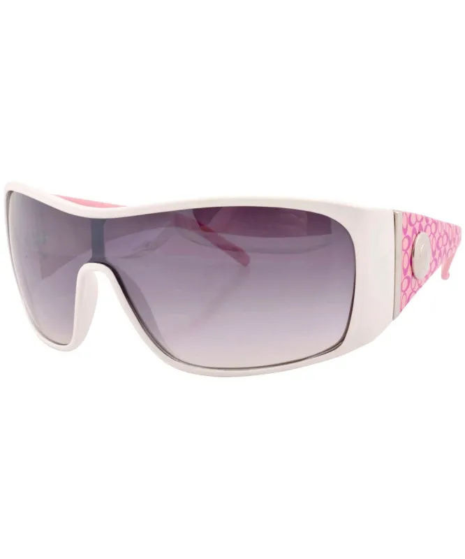 DIZZY White/Pink Oversized Sunglasses sold by Giant Vintage