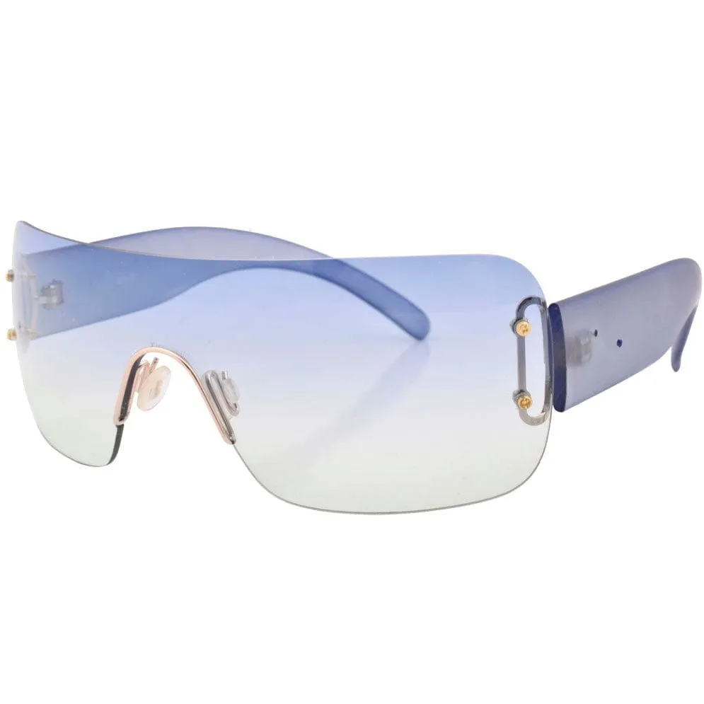 PACHE Rimless Shield Sunglasses sold by Giant Vintage product image thumbnail 3