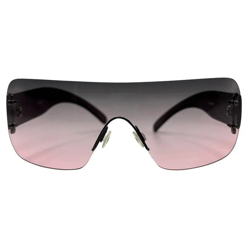 PACHE Rimless Shield Sunglasses sold by Giant Vintage