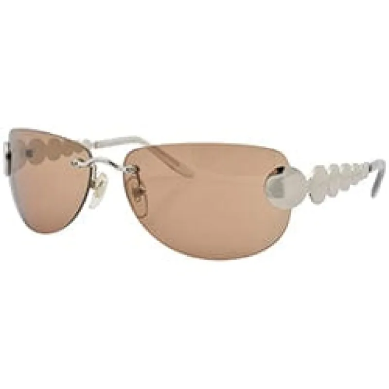 CLUELESS Brown Rimless Sunglasses sold by Giant Vintage
