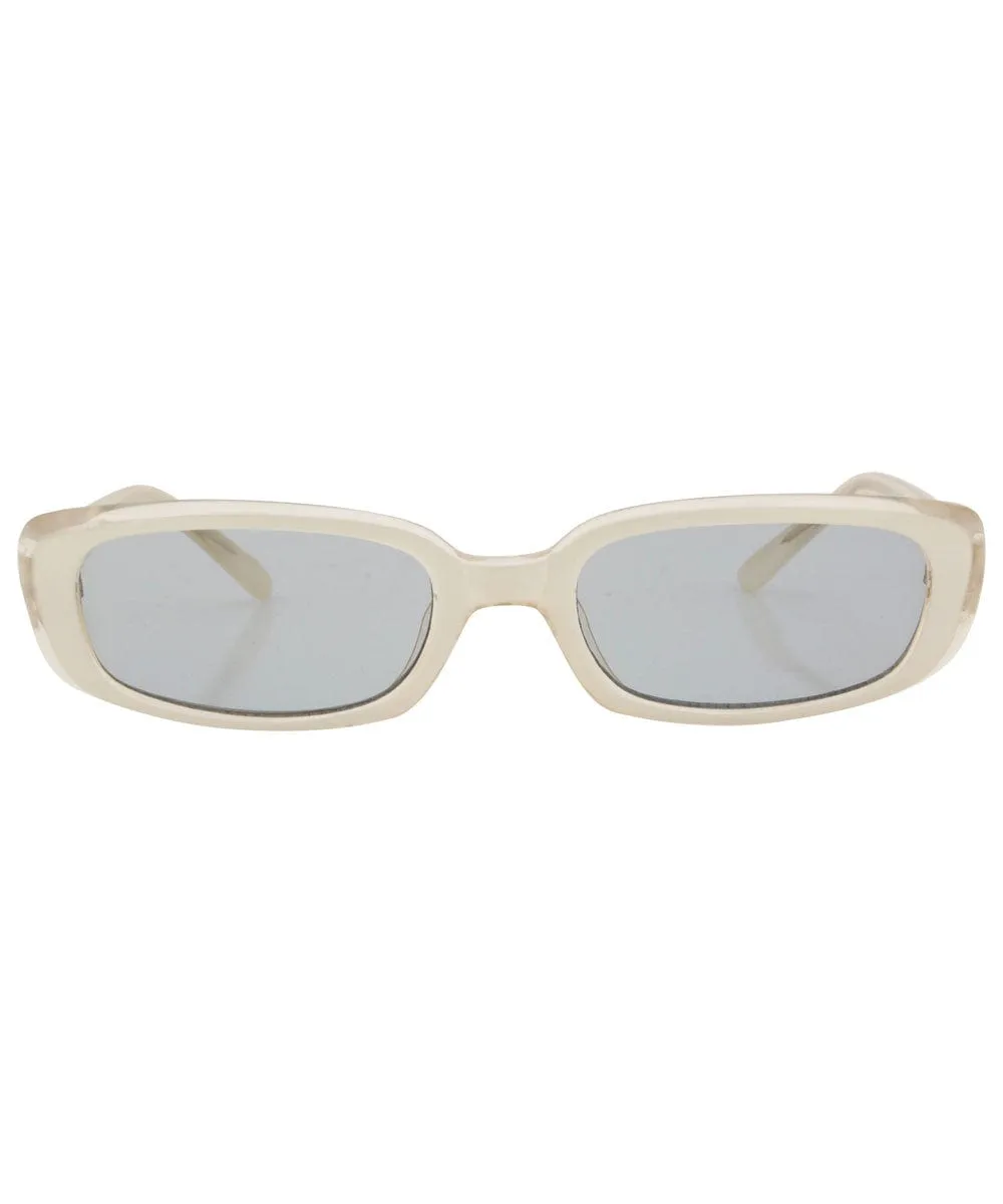 PAR-TEASE White Square Sunglasses sold by Giant Vintage product image thumbnail 3