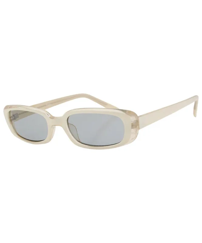 PAR-TEASE White Square Sunglasses sold by Giant Vintage