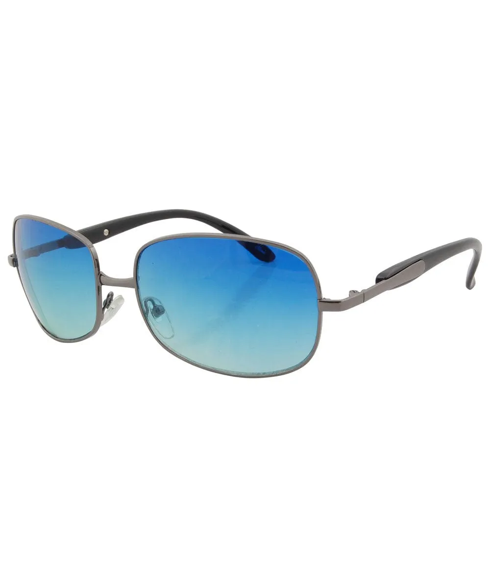 RICHES Aqua Party-Ready Y2K Sunglasses sold by Giant Vintage