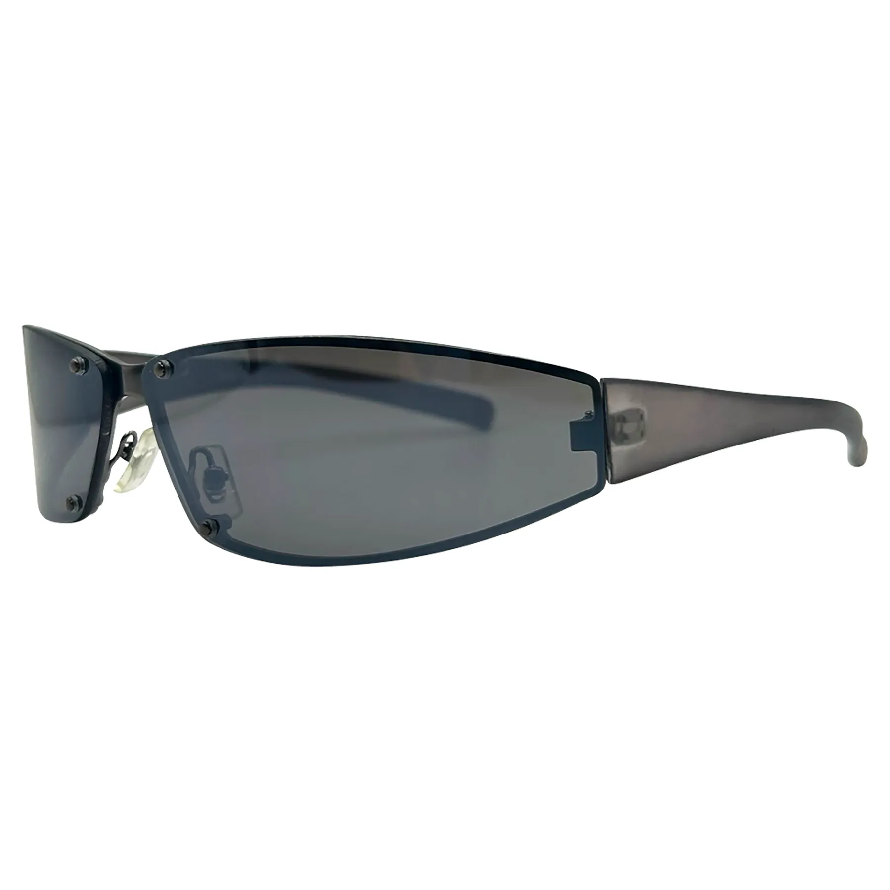 PAPYRUS Black Sport Wraparound Sunglasses sold by Giant Vintage product image thumbnail 2