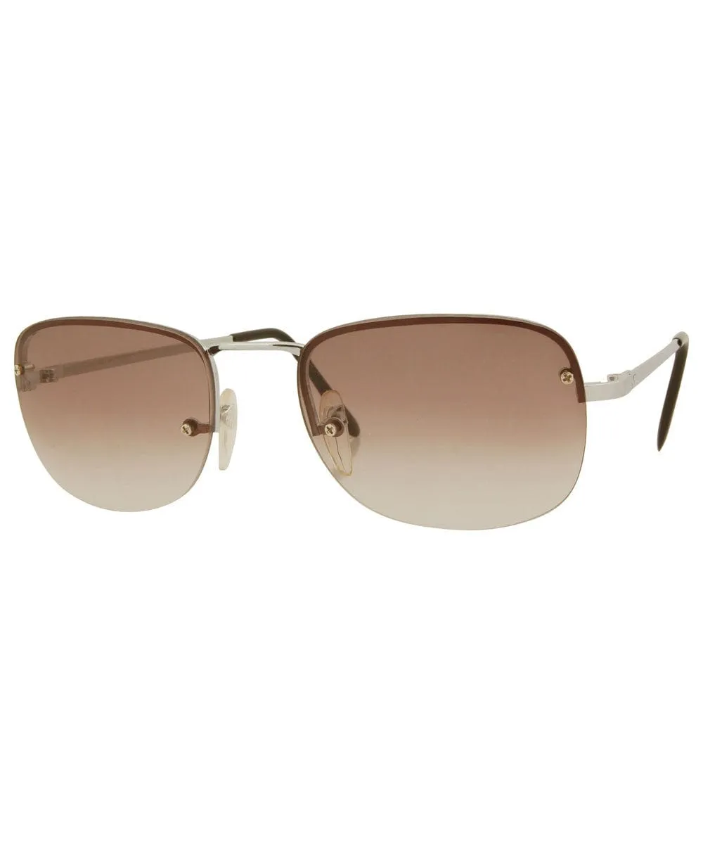 SPRINKLES Brown Rimless Sunglasses sold by Giant Vintage product image thumbnail 2