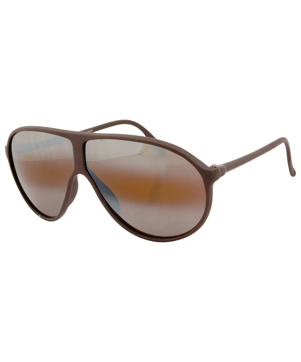 TOFFEE Brown Aviator Sunglasses sold by Giant Vintage product image thumbnail 2