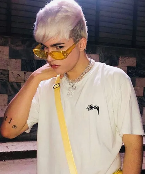 BUCK UP! Full Yellow Square Sunglasses sold by Giant Vintage product image thumbnail 4