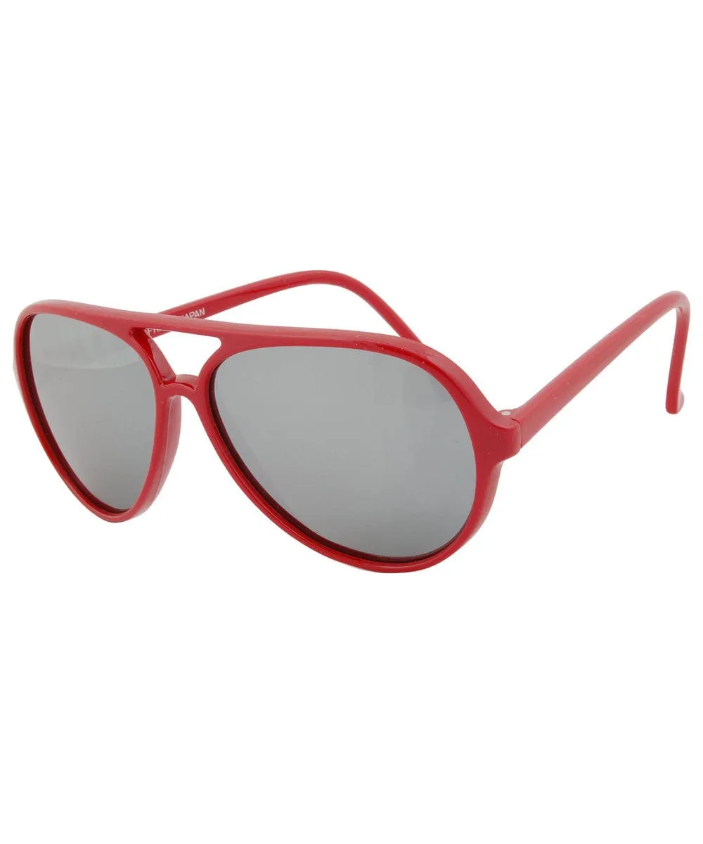 TRADIO Red Aviator Sunglasses sold by Giant Vintage product image thumbnail 2