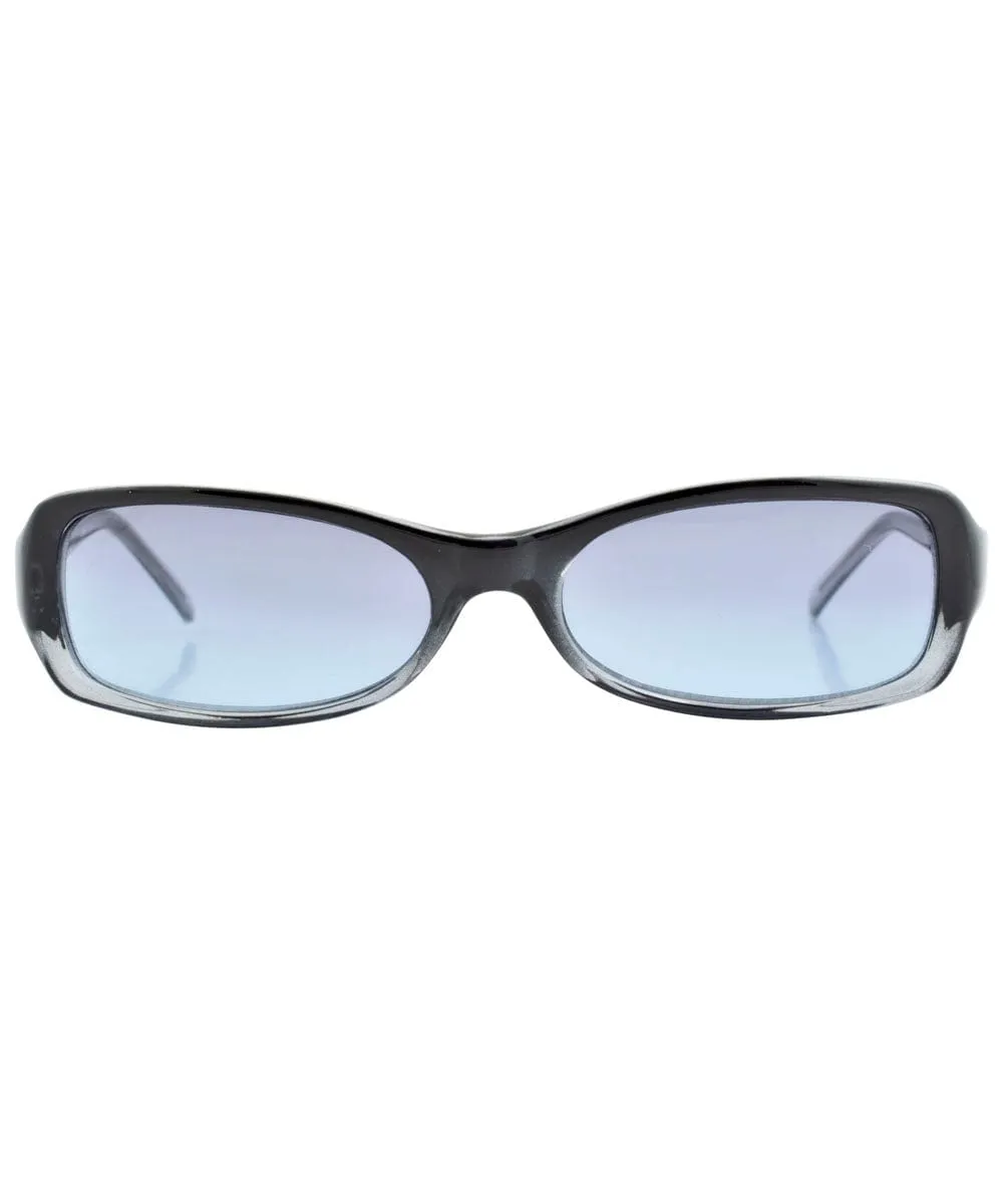 ITCHIN' Smoke/Blue Square Sunglasses sold by Giant Vintage product image thumbnail 2