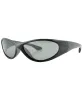 GLUED Black Sports Sunglasses sold by Giant Vintage