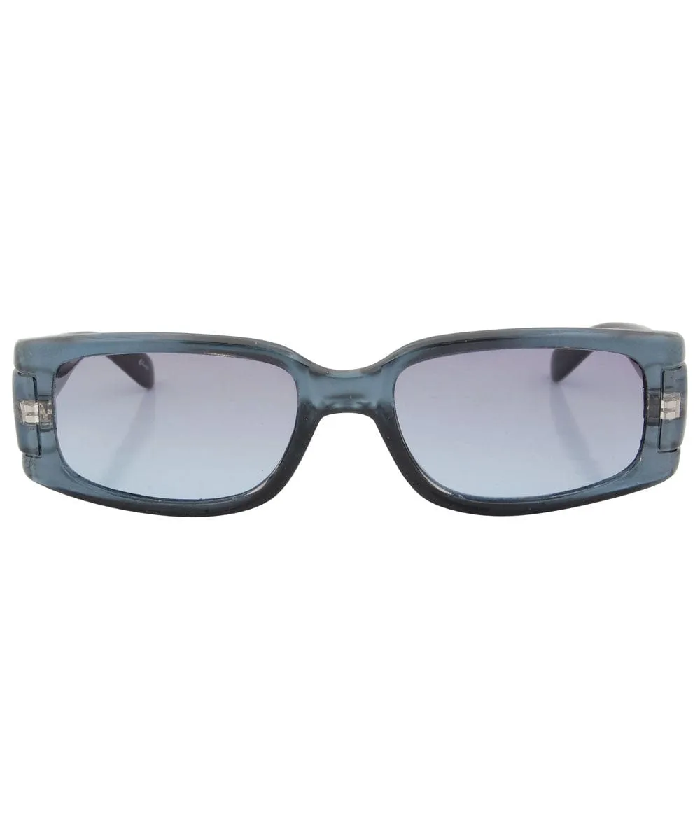 ZEPS Blue Square Sunglasses sold by Giant Vintage product image thumbnail 3