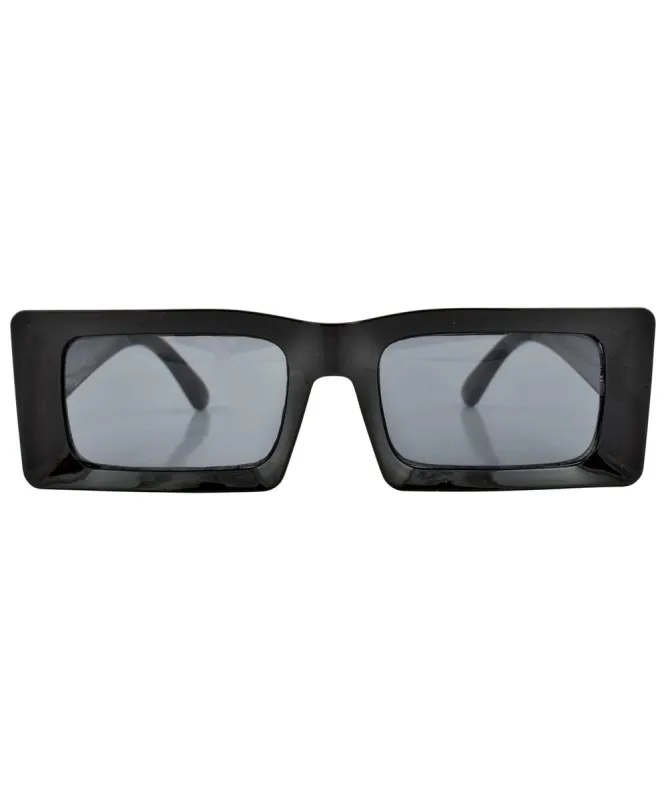 DEUCE Black Mod Square Sunglasses sold by Giant Vintage