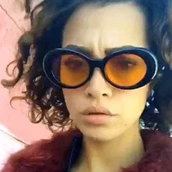 COBAIN Black/Orange Oval 90's Sunglasses sold by Giant Vintage product image thumbnail 2