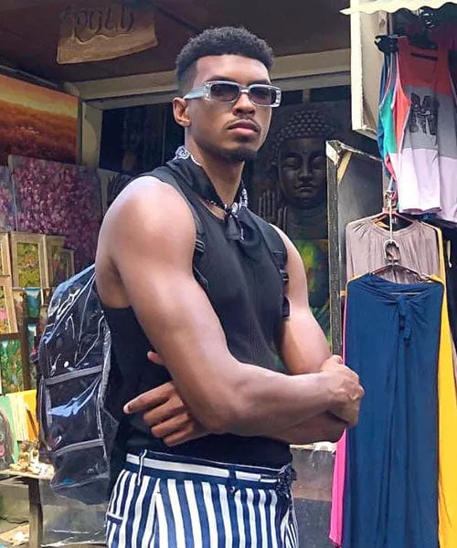 ZEPS Silver/Smoke Square Sunglasses sold by Giant Vintage product image thumbnail 4