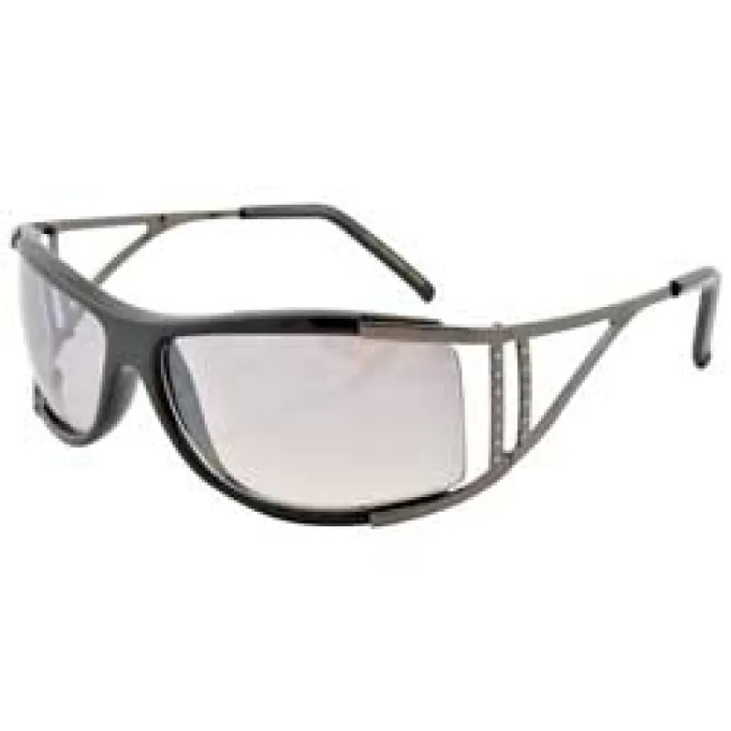 GOODY Black/Smoke Y2K Wrap Sunglasses sold by Giant Vintage