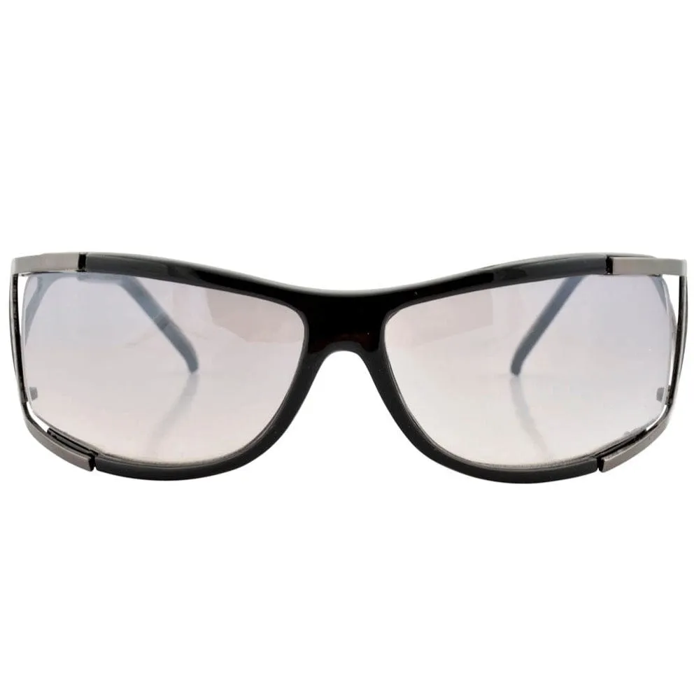 GOODY Black/Smoke Y2K Wrap Sunglasses sold by Giant Vintage product image thumbnail 3