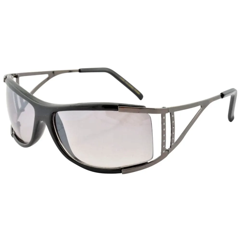 GOODY Black/Smoke Y2K Wrap Sunglasses sold by Giant Vintage product image thumbnail 2