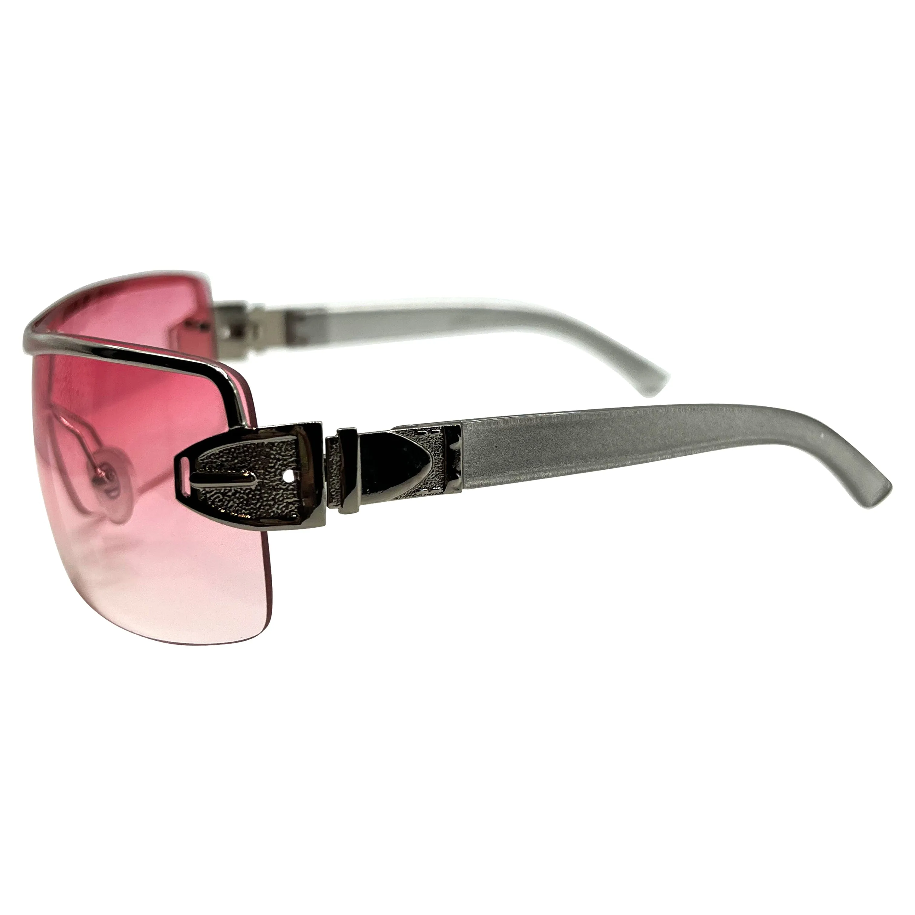 MOMMY Pink Shield Sunglasses sold by Giant Vintage product image thumbnail 3