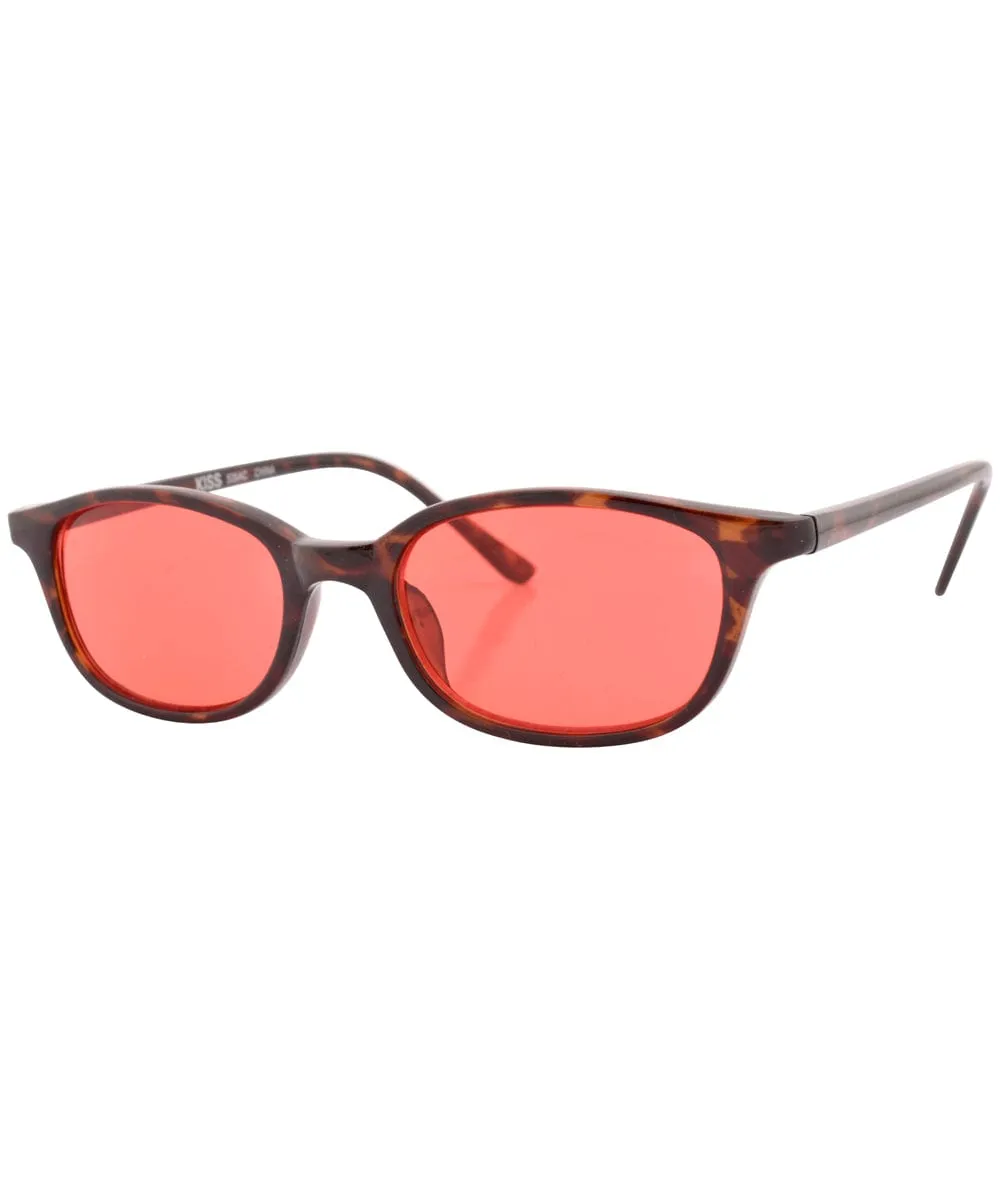 MAZZY Demi/Red Classic Colored Y2K Sunglasses sold by Giant Vintage product image thumbnail 2