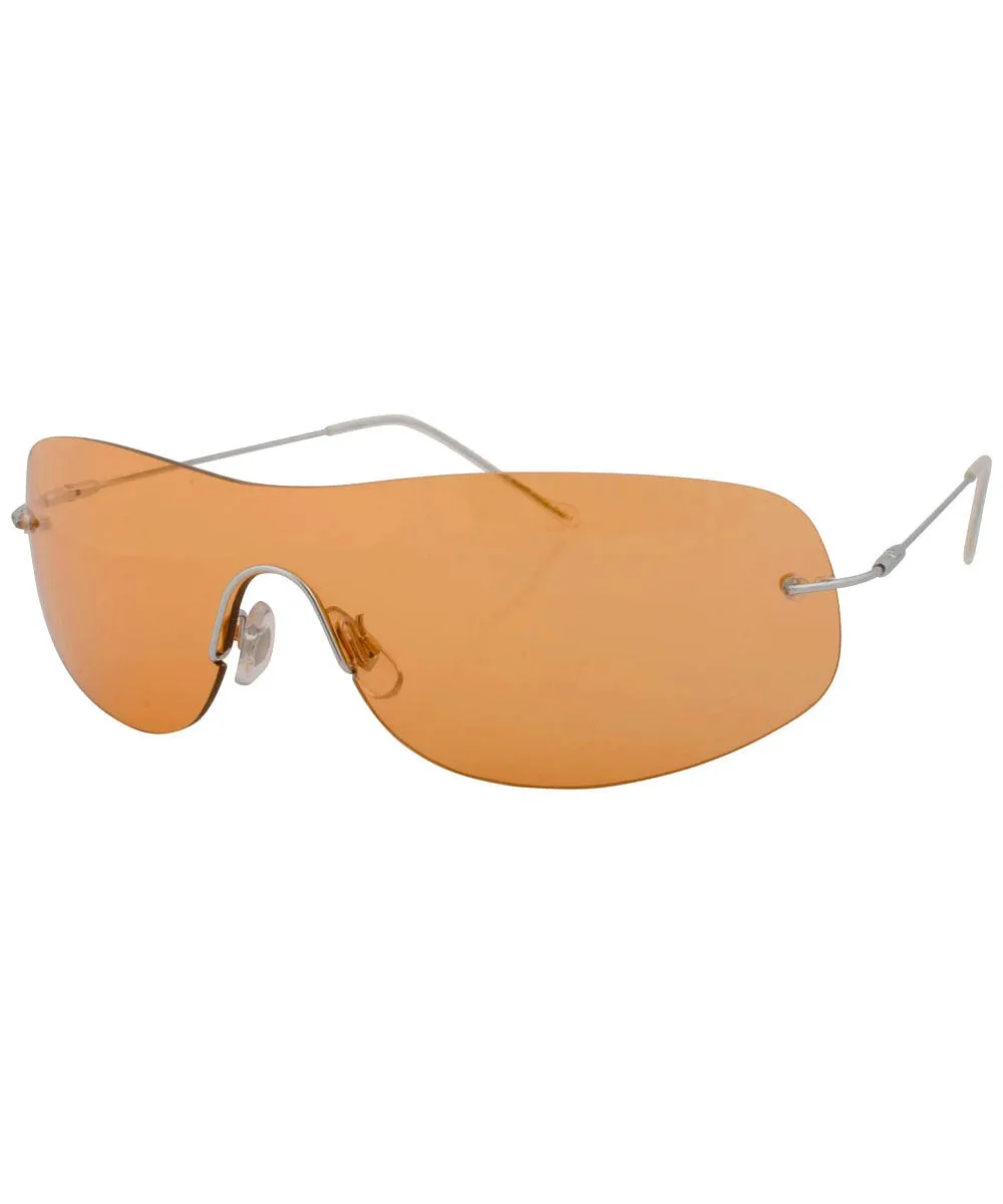 STARS Orange Rimless Sunglasses sold by Giant Vintage product image thumbnail 2