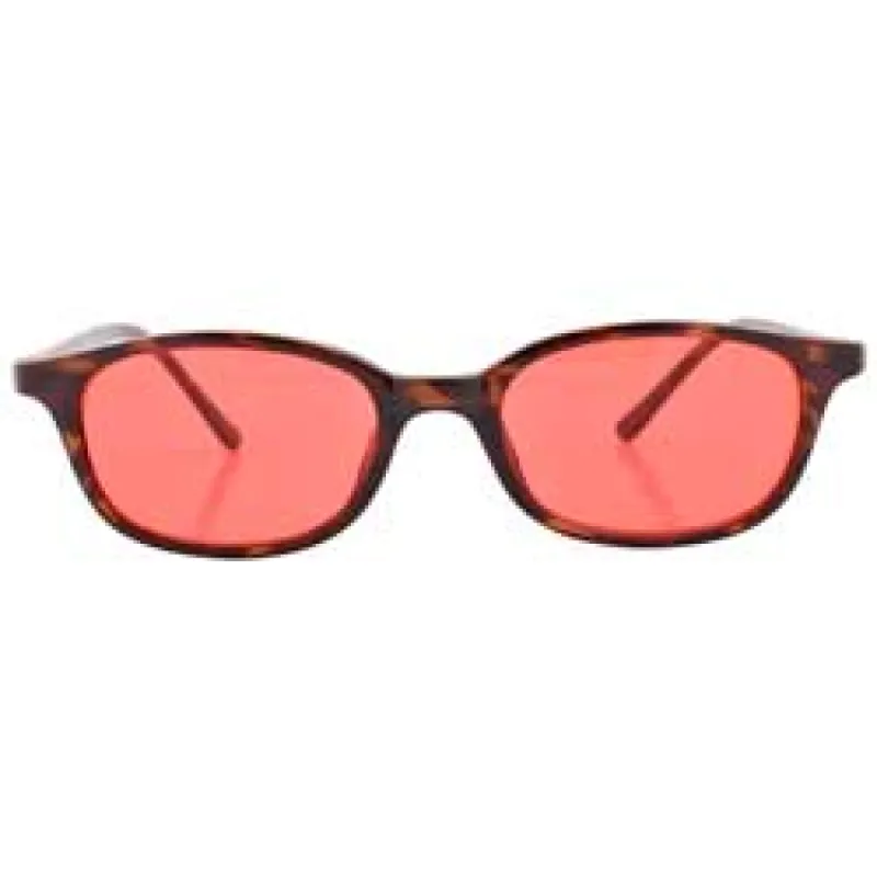 MAZZY Demi/Red Classic Colored Y2K Sunglasses sold by Giant Vintage