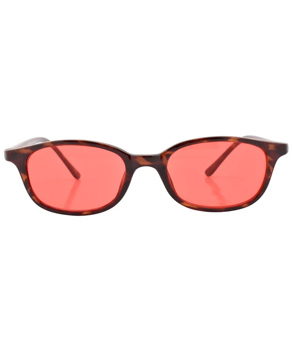 MAZZY Demi/Red Classic Colored Y2K Sunglasses sold by Giant Vintage product image thumbnail 3