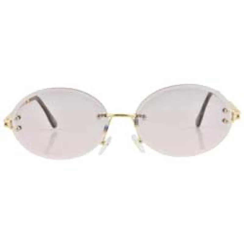 SWEET DEE Lilac Rimless Sunglasses sold by Giant Vintage