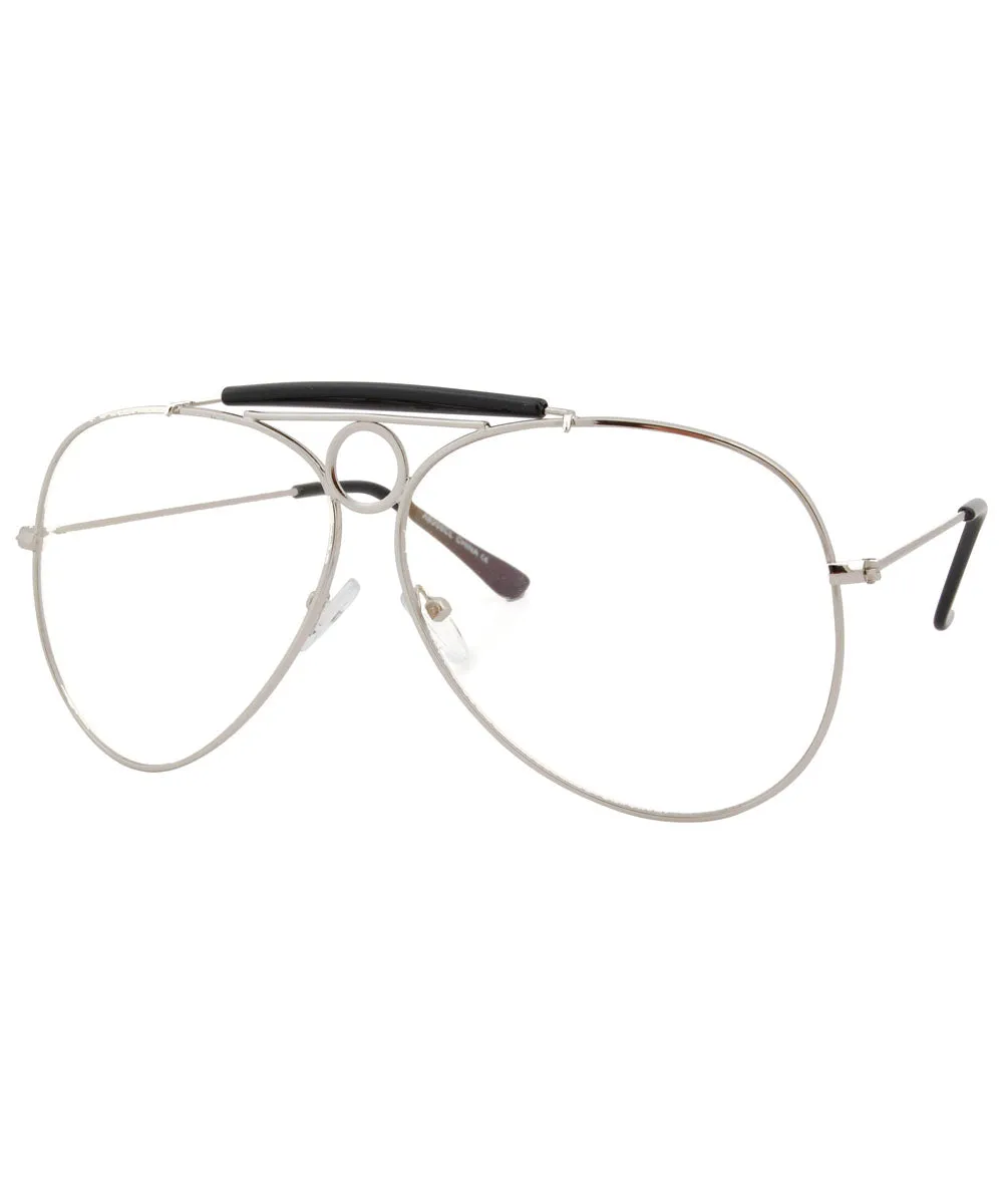 COHEN Silver Clear Glasses sold by Giant Vintage product image thumbnail 2