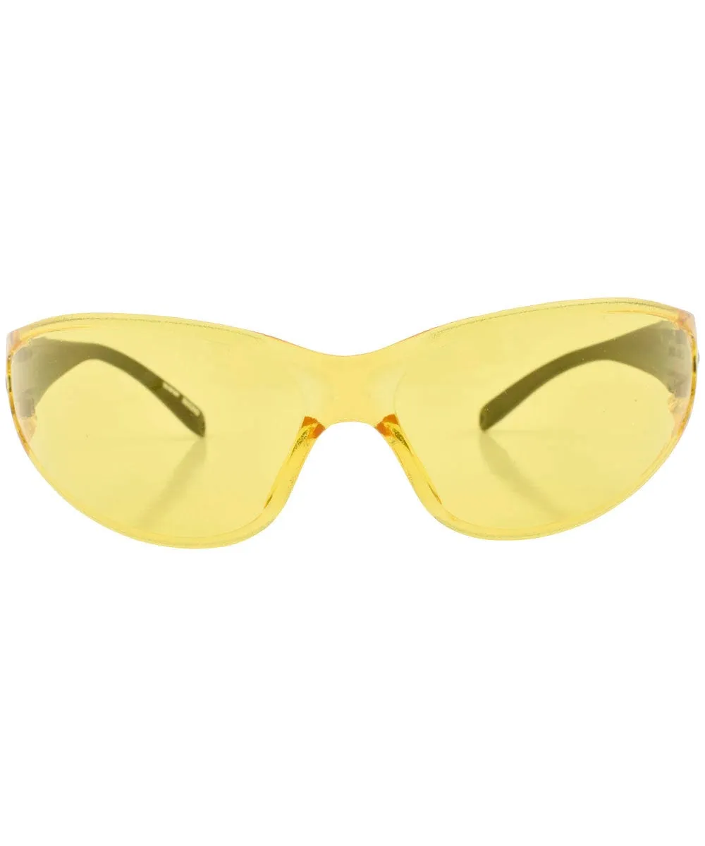 WORK IT! Yellow Shield Sunglasses sold by Giant Vintage product image thumbnail 3
