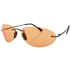 TICKLE Orange Rimless Sunglasses sold by Giant Vintage