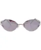 TISH Silver/Smoke Rimless Sunglasses sold by Giant Vintage