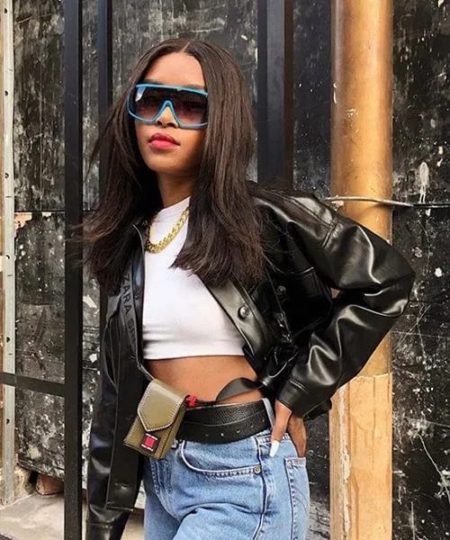 WEINER Blue Indie Shield Sunglasses sold by Giant Vintage product image thumbnail 3