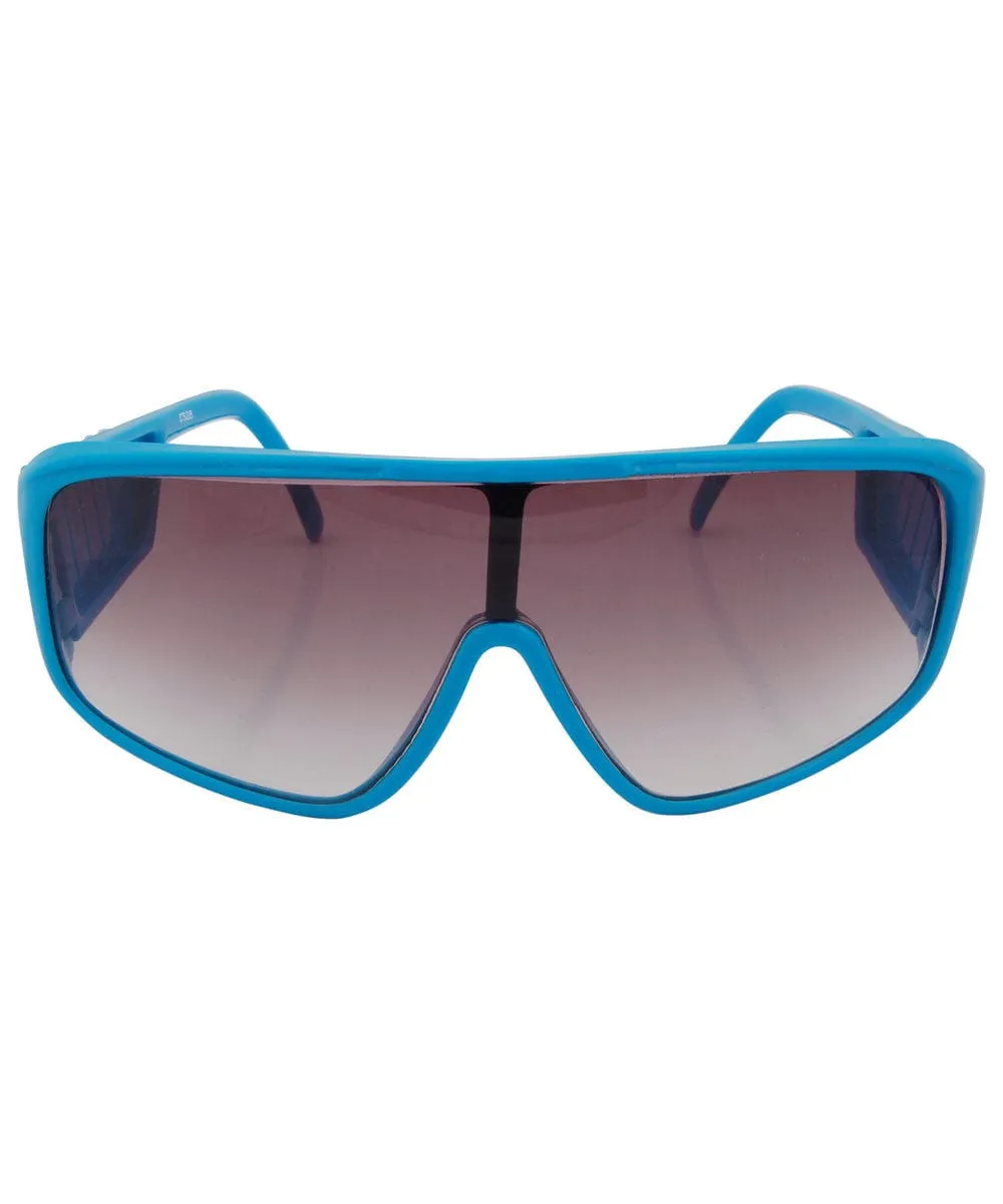 WEINER Blue Indie Shield Sunglasses sold by Giant Vintage product image thumbnail 2