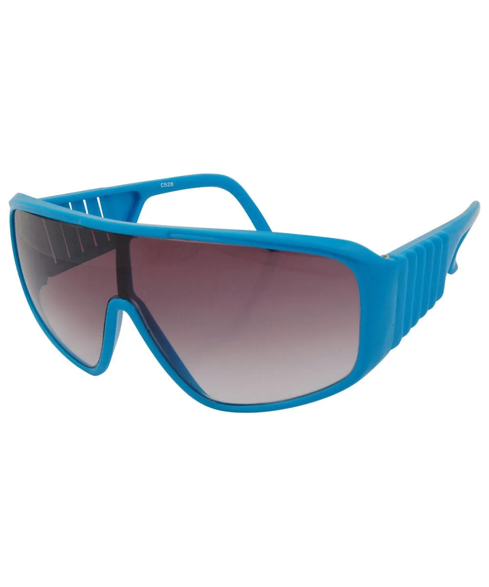WEINER Blue Indie Shield Sunglasses sold by Giant Vintage