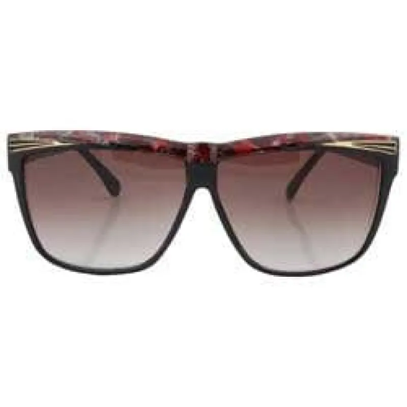 ELDORADO Black/Red Cat-Eye Sunglasses sold by Giant Vintage
